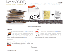 Tablet Screenshot of exactcode.com